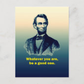 Abraham Lincoln Quote Briefkaart (Voorkant)