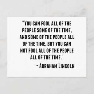 Abraham Lincoln Quote Briefkaart