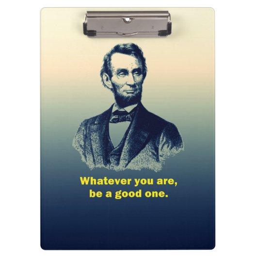 Abraham Lincoln Quote Klembord (Voorkant)