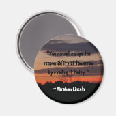 Abraham Lincoln Quote Magneet (Voorkant / Achterkant)