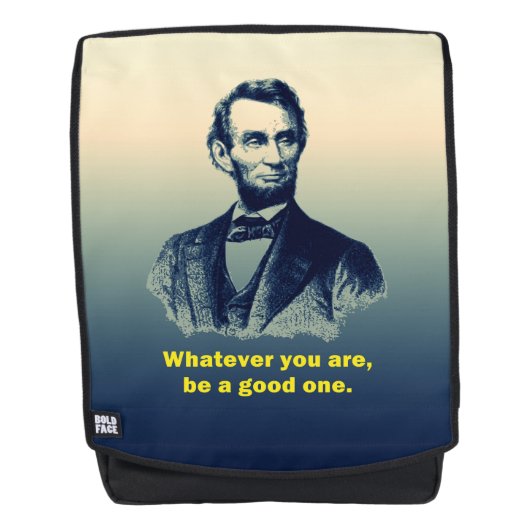 Abraham Lincoln Quote Rugtassen (Voorkant)