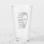 Abraham lincoln Quotes Glass cup Glas (Achterkant)
