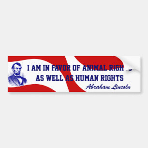 Abraham Lincoln Red White Blue Bumperstickers