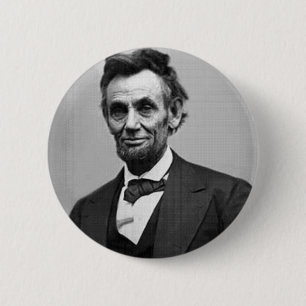 Abraham Lincoln Ronde Button 5,7 Cm