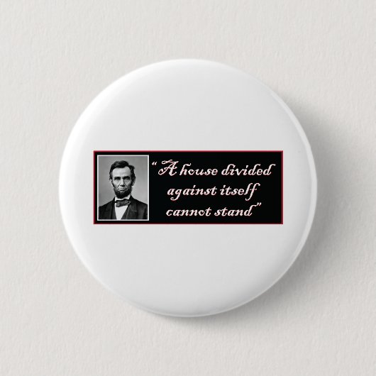 Abraham Lincoln Ronde Button 5,7 Cm (Voorkant)