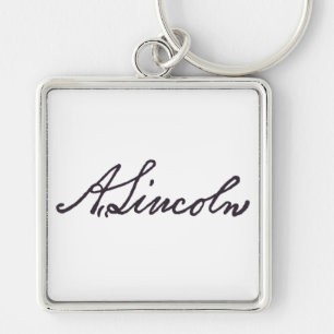 Abraham Lincoln Signature Sleutelhanger
