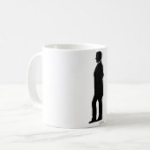 Abraham Lincoln Silhouette Koffiemok (Voorkant links)