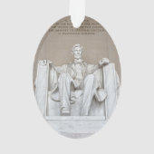 Abraham Lincoln Statue Ornament (achterkant)