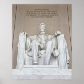 Abraham Lincoln Statue Poster (Voorkant)