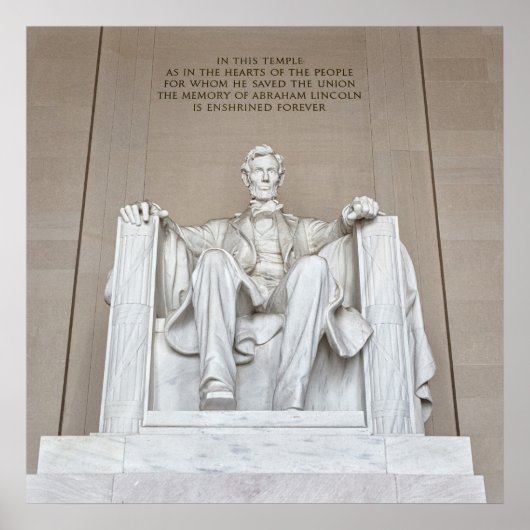 Abraham Lincoln Statue Poster (Voorkant)