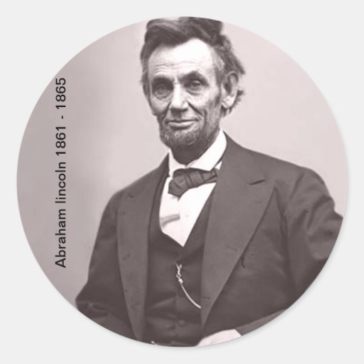 Abraham lincoln Sticker (Voorkant)