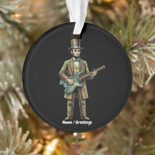 Abraham Lincoln Tête de Guitarre sans Corps en Boi