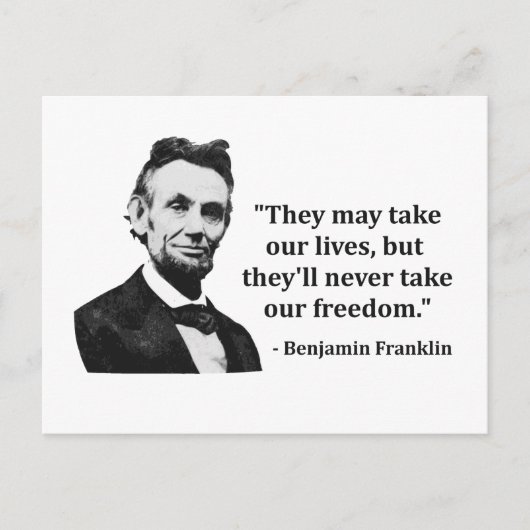 Abraham Lincoln Troll Quote Briefkaart (Voorkant)