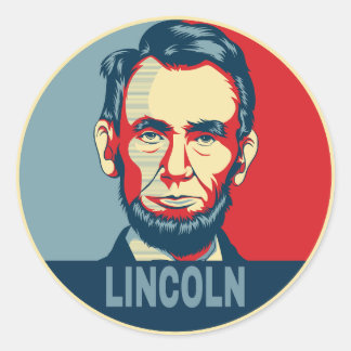Abraham Lincoln USA President Hope Ronde Sticker