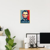 Abraham Lincoln USA President Hope Style Poster (Thuiskantoor)