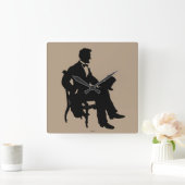 Abraham Lincoln Vierkante Klok (Huis)