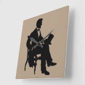 Abraham Lincoln Vierkante Klok (Hoek)