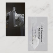 Abraham Lincoln Visitekaartje (Voorkant / Achterkant)