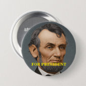 Abraham Lincoln voor de Button van Presidenten (Voorkant /achterkant)