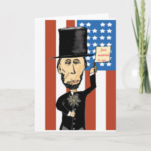 Abraham Lincoln Wenskaart Kaart