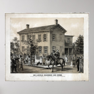 Abraham Lincoln's thuis Poster