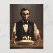 Abraham Lincolns Verjaardag Feestdagenkaart (Voorkant)
