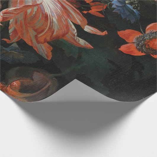 Abraham Mignon - een hellend pakket bloemen Cadeaupapier (Hoek)