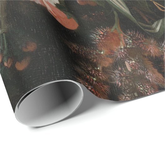 Abraham Mignon - een hellend pakket bloemen Cadeaupapier (Rol Hoek)