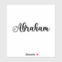 Abraham Naam - Handgeschreven kalligrafie