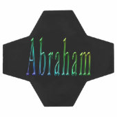 Abraham Nom En Bleu Vert Et Jaune, (Plat)