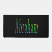 Abraham Nom En Bleu Vert Et Jaune, (Recto)