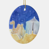 Abraham Tent en Camels Jesse Tree Keramisch Ornament (Rechts)