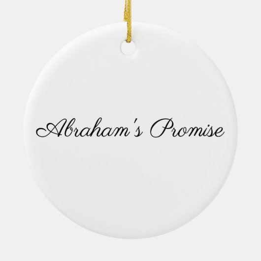 Abraham Tent en Camels Jesse Tree Keramisch Ornament (Achterkant)