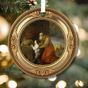 Abrahams offerande Advent Jesse-boom Metalen Ornament