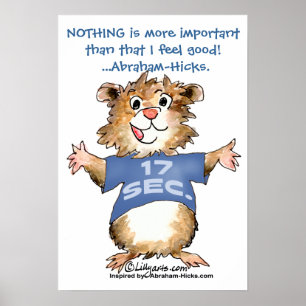 Abrahamster, 17 seconden Cartoon Poster afdrukken