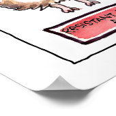 Abrahamster 3-paneelafdrukken Cartoon Poster (Hoek)