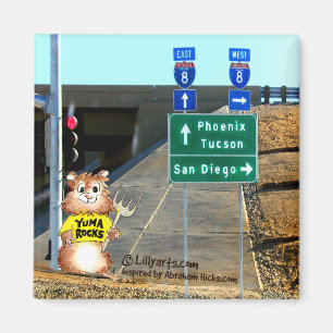 Abrahamster in Yuma Forking Gedachten Magneet