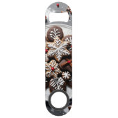 Abrebotellas de acero inoxidable navidad 1 - 001 speed flessenopener (Achterkant)