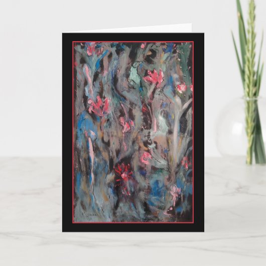 Abrégé sur bleu oiseau - carte de voeux originale (Devant)