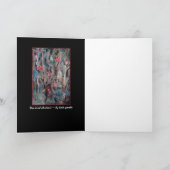 Abrégé sur bleu oiseau - carte de voeux originale (Intérieur)