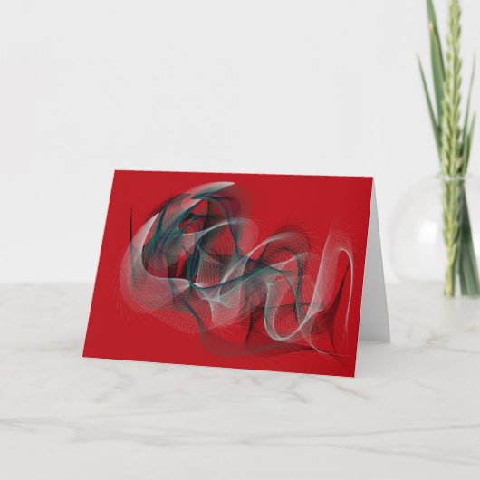 Abrégé sur carte de Noël rouge et vert (Devant)