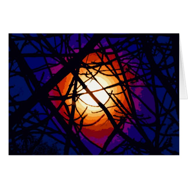 Abrégé sur lune en verre souillé (Devant horizontal)