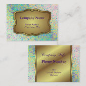 Abrégé sur potelé art d'Informel de carte de (Devant / Derrière)