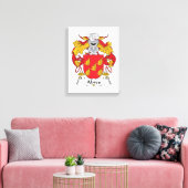Abreu Family Crest Canvas Afdruk (Insitu (Woonkamer))