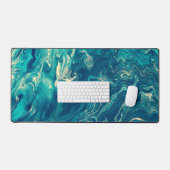 Abréviation acrylique bleue et Marbre blanc (Clavier et souris)