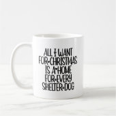 Abri chien de Noël Mug (Gauche)
