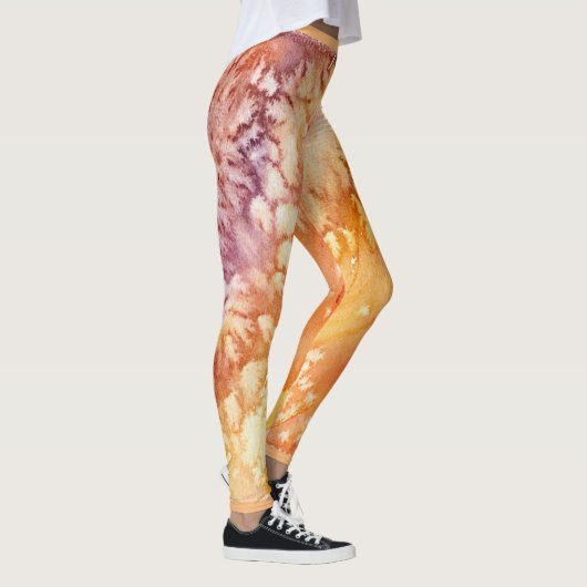 Abriek Roos Abstract ontwerp Leggings (Rechts)