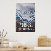 Abriès en Queyras Skiresort Poster (Keuken)