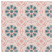 Abrikoos abstract bloemmotief