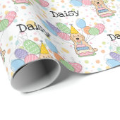 Abrikoos Cockapoo Cavapoo Hond Verjaardag Cadeaupapier (Rol Hoek)